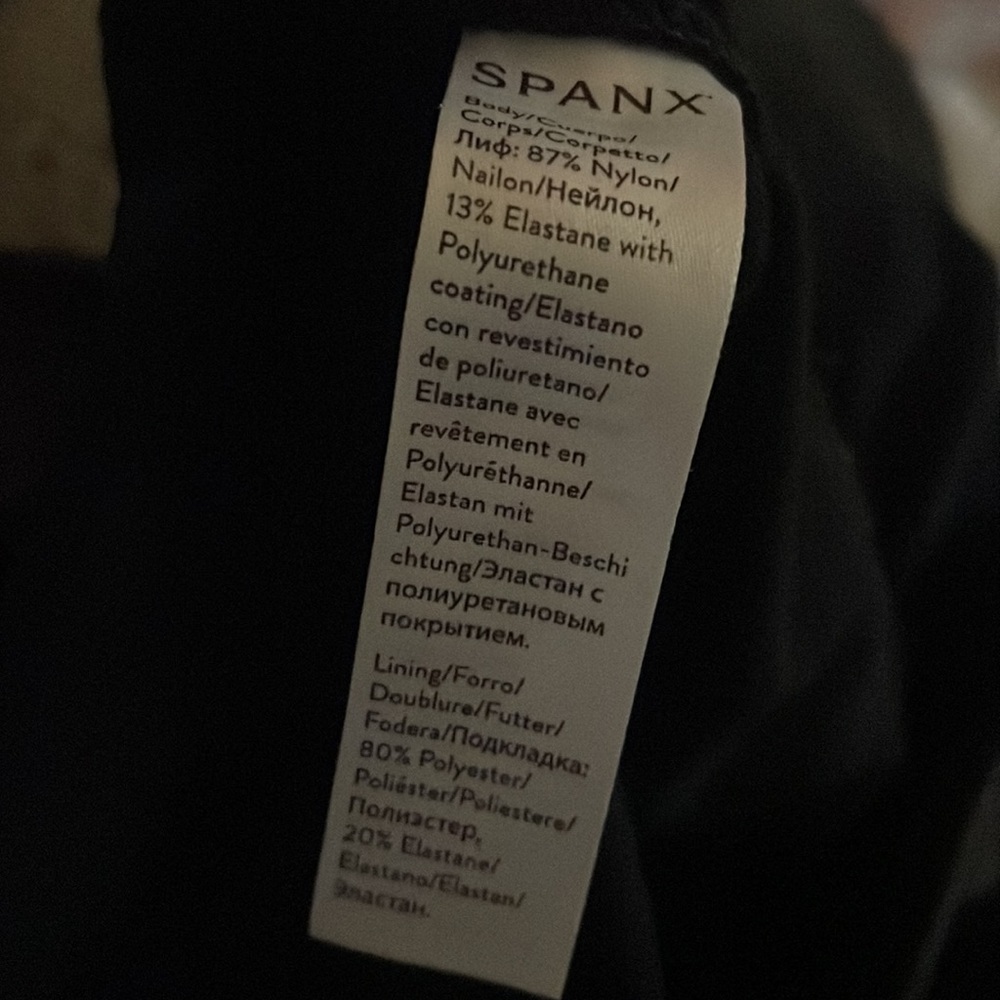 Spanx Faux Leather Leggings in Black - Picture 7 of 8